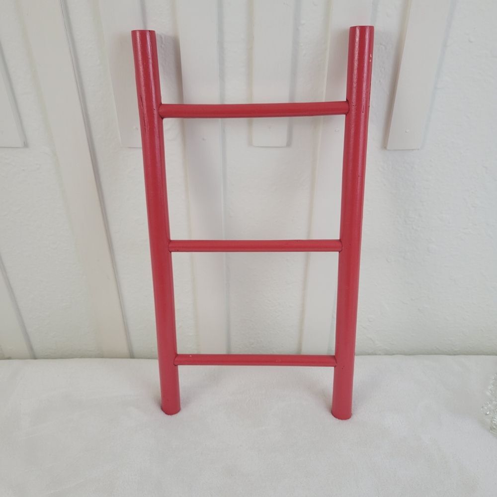 Red Decorative Ladder for Home Accents